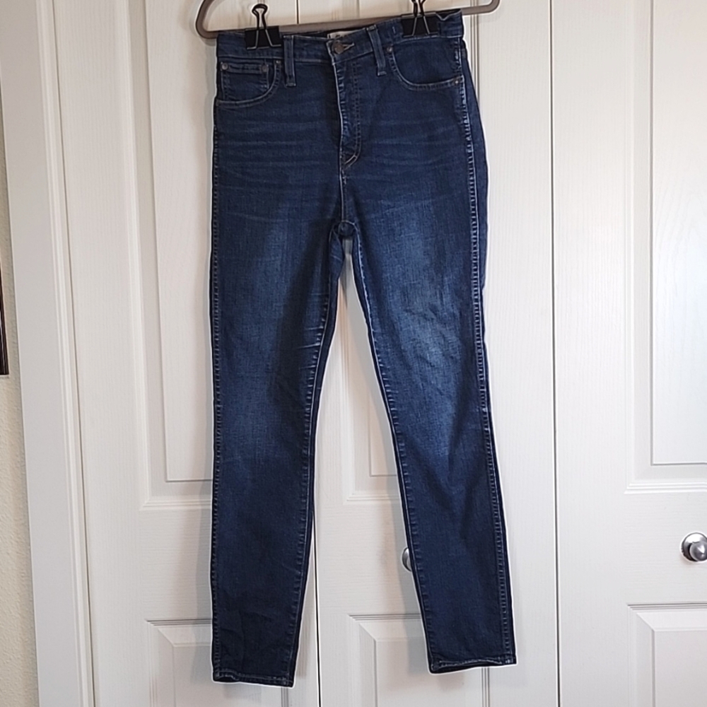 Madewell Women's Skinny Jeans - Dark Blue